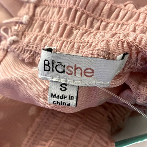 NEW PINK METALLIC POLKA DOT L/S TURTLENECK TOP! - Picture 8 of 8